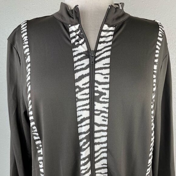 NWT Passports Dark Brown Full Zip Jacket Size M - Picture 2 of 9